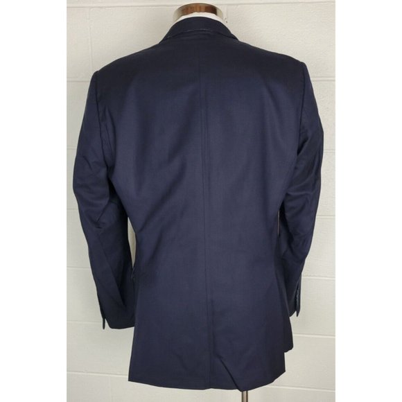 Revenge for J Hilburn Navy Super 150s Wool Blazer Vitale Barberis 44 Custom - Picture 4 of 13